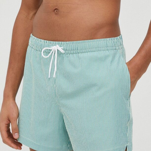 Abercrombie & Fitch pantaloni scurti de baie culoarea verde