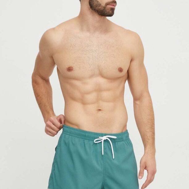 Abercrombie & Fitch pantaloni scurti de baie culoarea verde