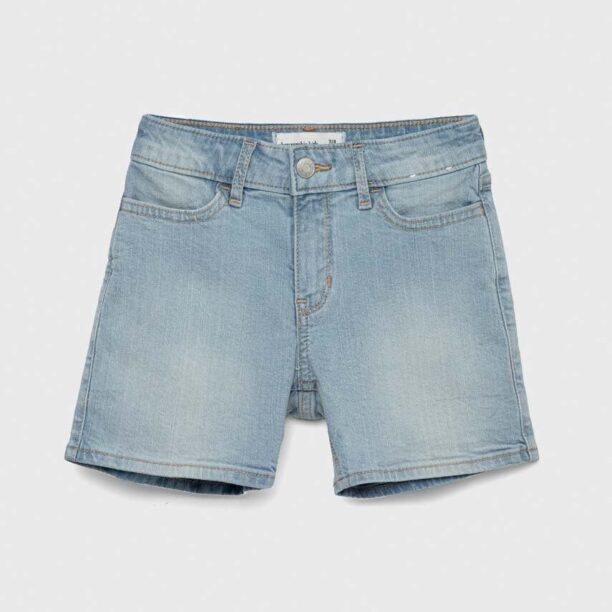 Abercrombie & Fitch pantaloni scurti din denim pentru copii neted