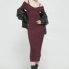 Abercrombie & Fitch rochie culoarea bordo