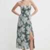 Abercrombie & Fitch rochie culoarea verde