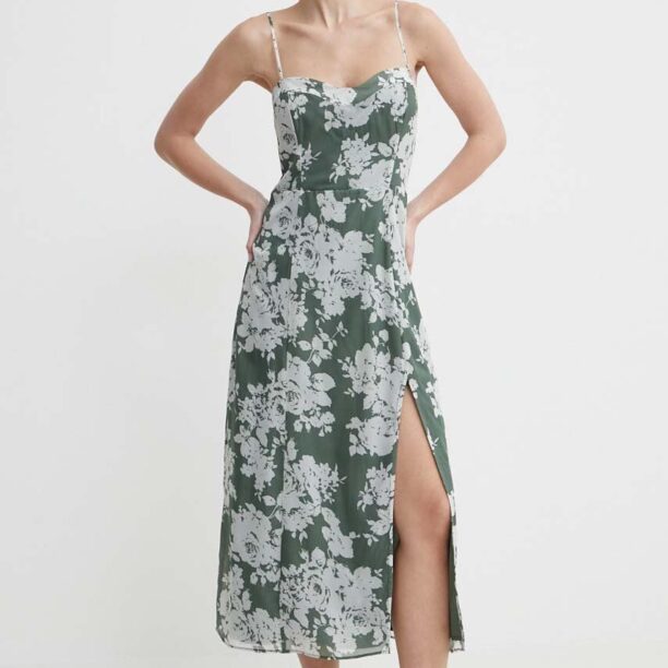 Abercrombie & Fitch rochie culoarea verde