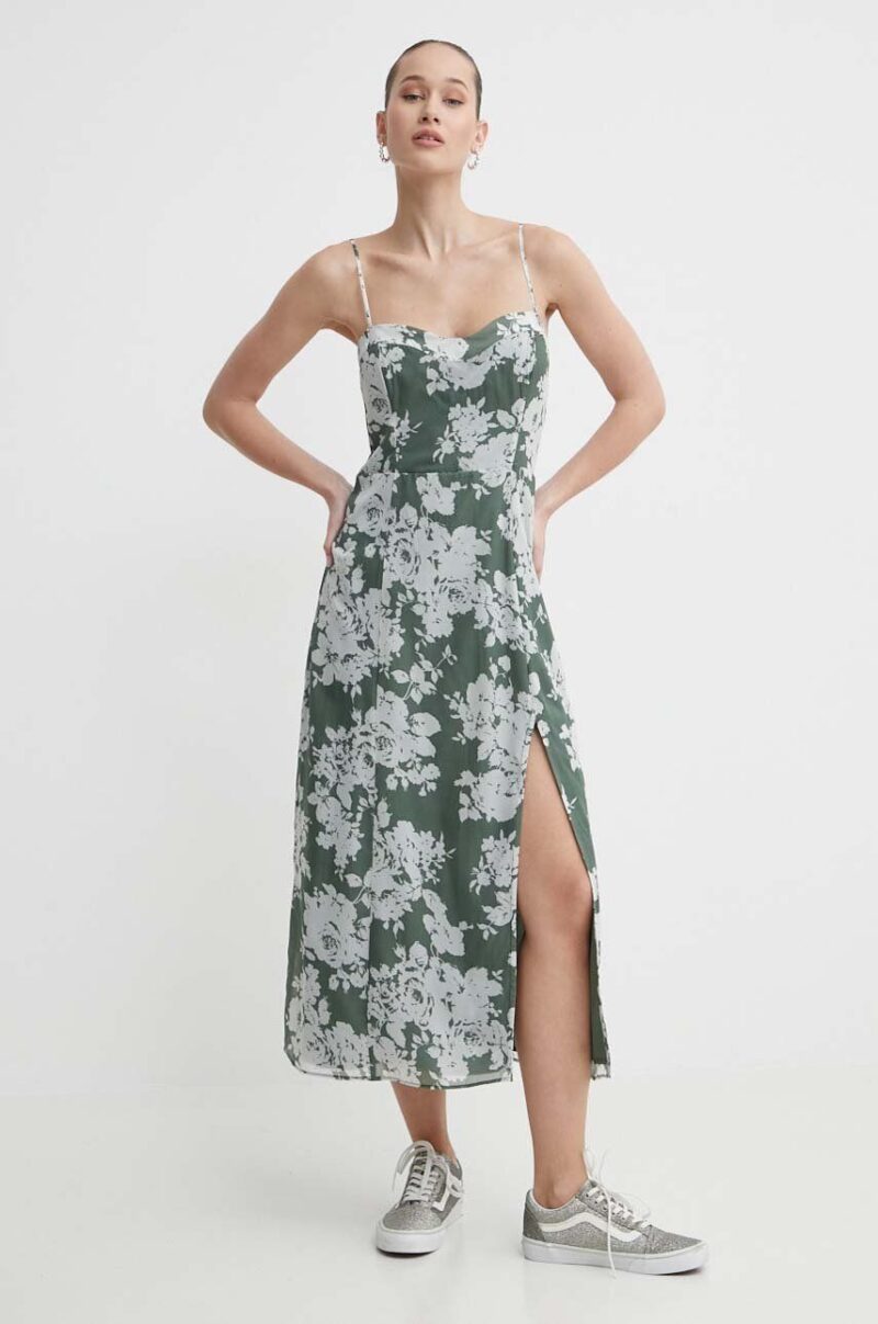 Abercrombie & Fitch rochie culoarea verde