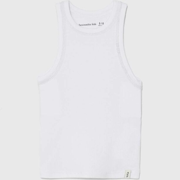 Abercrombie & Fitch top copii culoarea alb