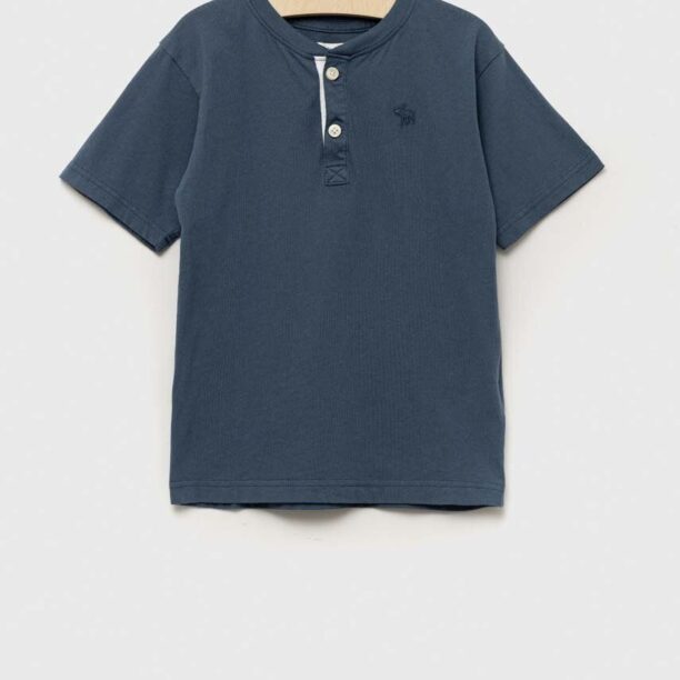 Abercrombie & Fitch tricou de bumbac pentru copii neted