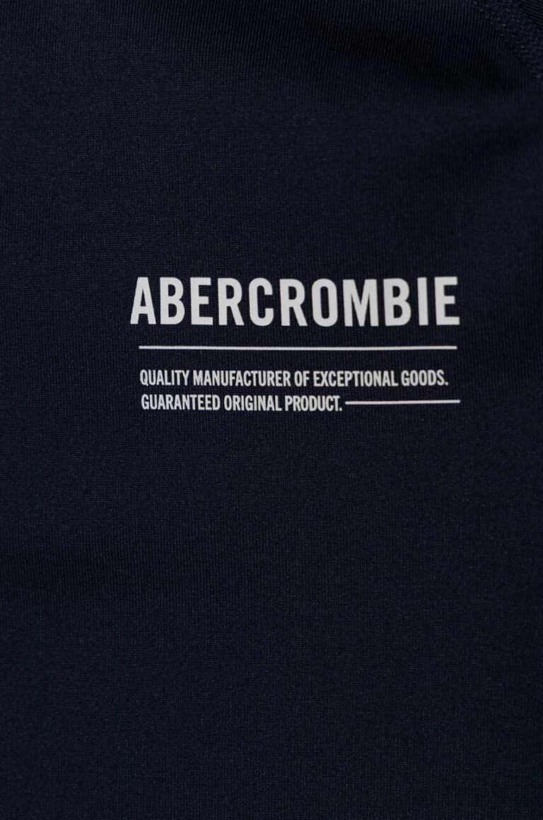 Abercrombie & Fitch tricou de înot pentru copii culoarea albastru marin preţ