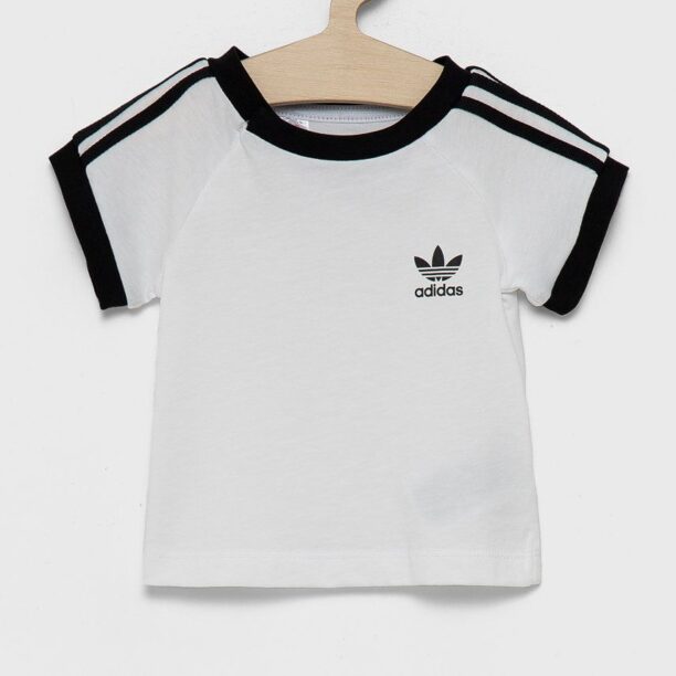 Adidas Originals Tricou de bumbac pentru copii DV2824 culoarea alb