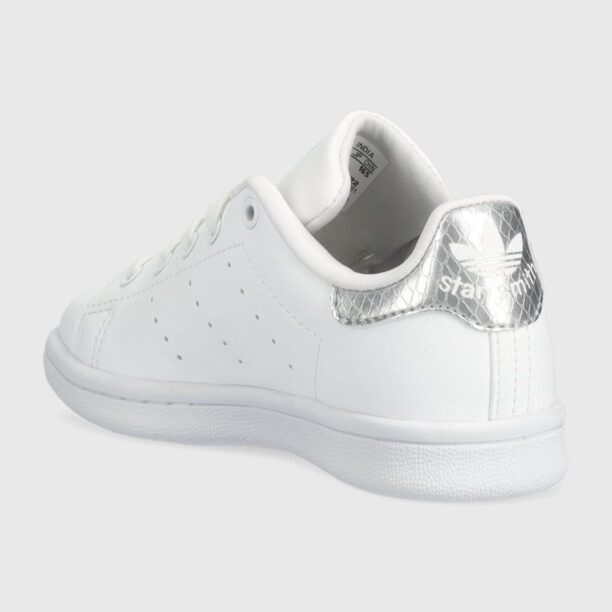 Adidas Originals sneakers pentru copii STAN SMITH C culoarea alb preţ