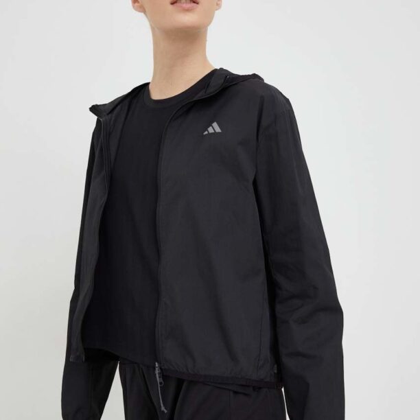 Adidas Performance windbreaker Run It culoarea negru