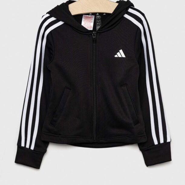 Adidas bluza copii culoarea negru