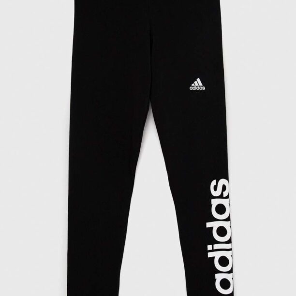 Adidas leggins copii G LIN culoarea negru