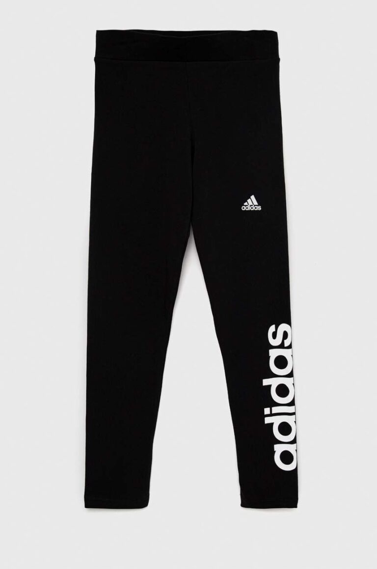 Adidas leggins copii G LIN culoarea negru