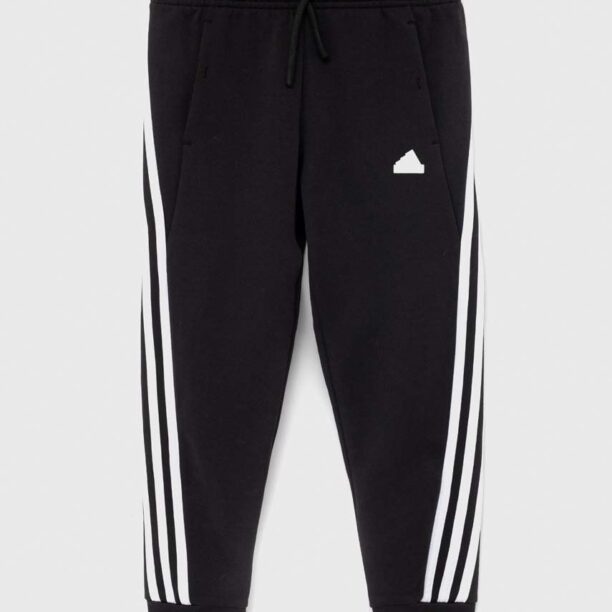 Adidas pantaloni de trening pentru copii G FI 3S culoarea negru