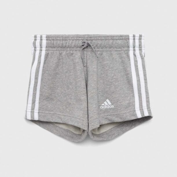 Adidas pantaloni scurti copii G 3S culoarea gri