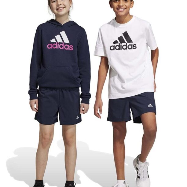 Adidas pantaloni scurti copii U PL culoarea albastru marin