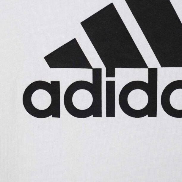 Adidas tricou de bumbac pentru copii G BL culoarea alb preţ