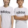 Adidas tricou de bumbac pentru copii U LIN culoarea alb