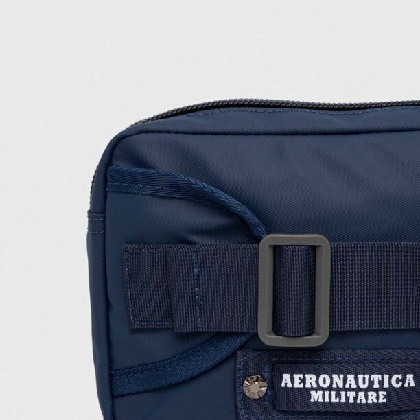 Aeronautica Militare borseta culoarea albastru marin preţ