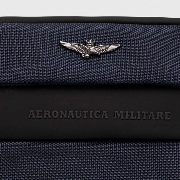 Aeronautica Militare borseta culoarea albastru marin preţ