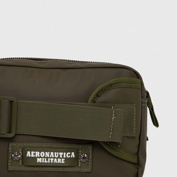 Aeronautica Militare borseta culoarea verde preţ