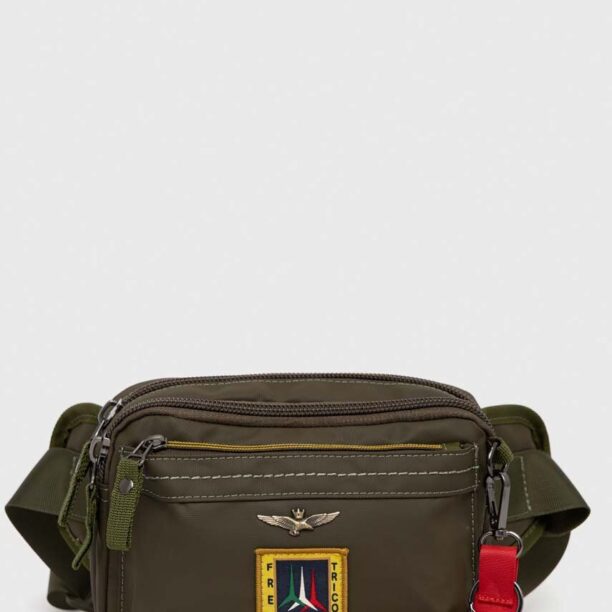 Aeronautica Militare borseta culoarea verde