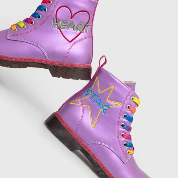 Agatha Ruiz de la Prada bocanci copii culoarea violet