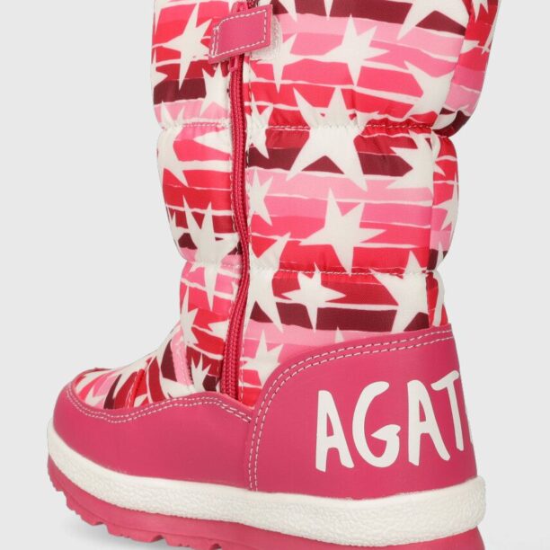 Agatha Ruiz de la Prada cizme de iarna copii culoarea violet preţ