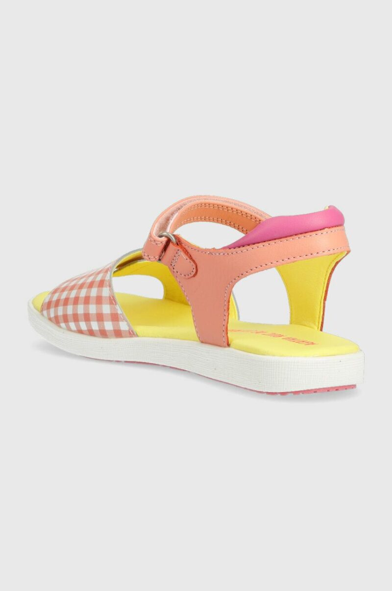 Agatha Ruiz de la Prada sandale din piele pentru copii culoarea roz preţ