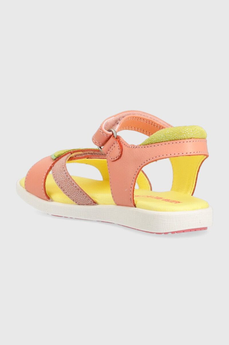 Agatha Ruiz de la Prada sandale din piele pentru copii culoarea roz preţ