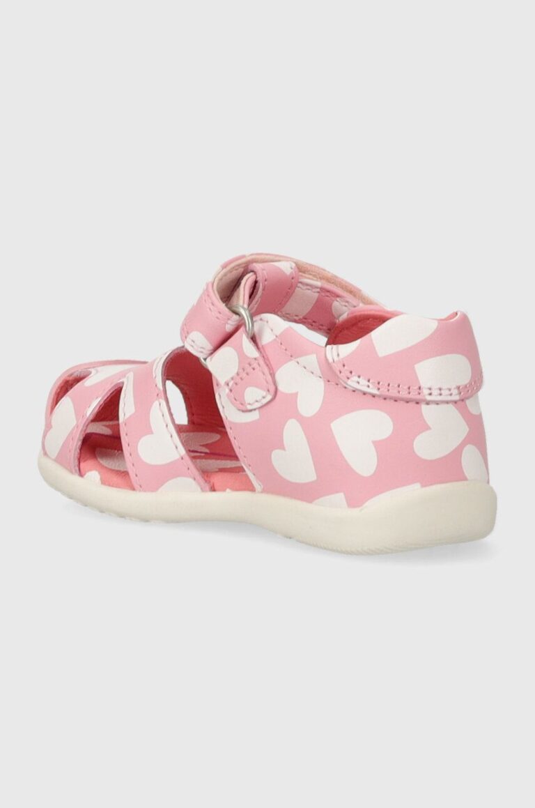 Agatha Ruiz de la Prada sandale din piele pentru copii culoarea roz preţ