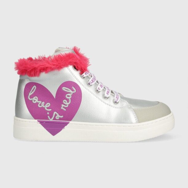 Agatha Ruiz de la Prada sneakers pentru copii culoarea argintiu