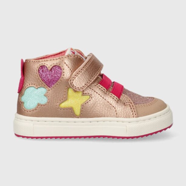 Agatha Ruiz de la Prada sneakers pentru copii culoarea auriu