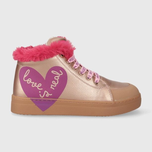 Agatha Ruiz de la Prada sneakers pentru copii culoarea auriu