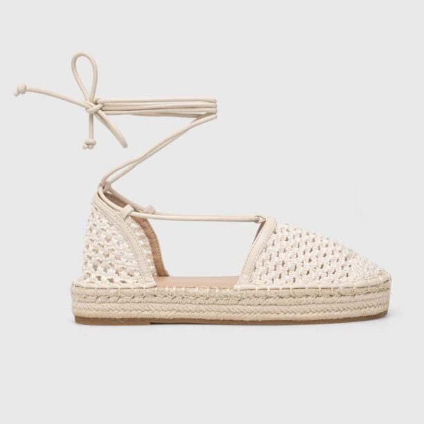 Aldo espadrile Picot culoarea bej