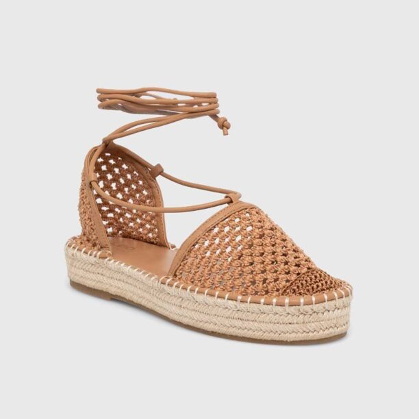 Aldo espadrile Picot culoarea maro