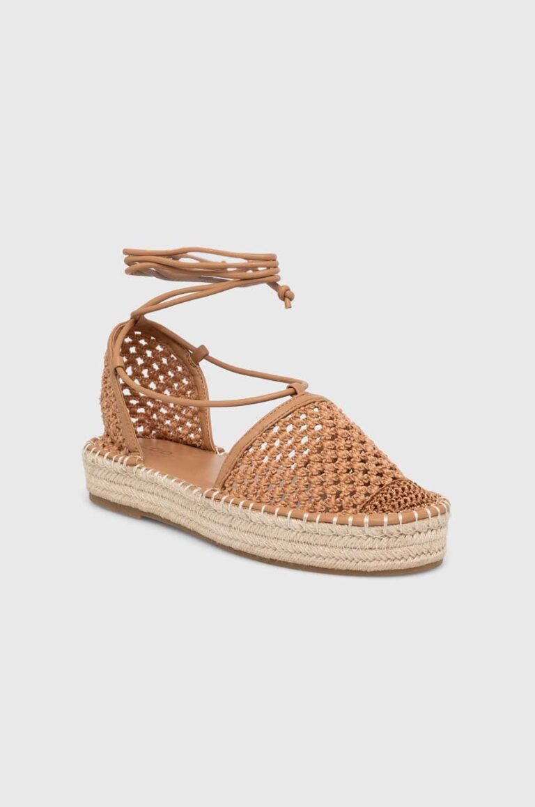 Aldo espadrile Picot culoarea maro