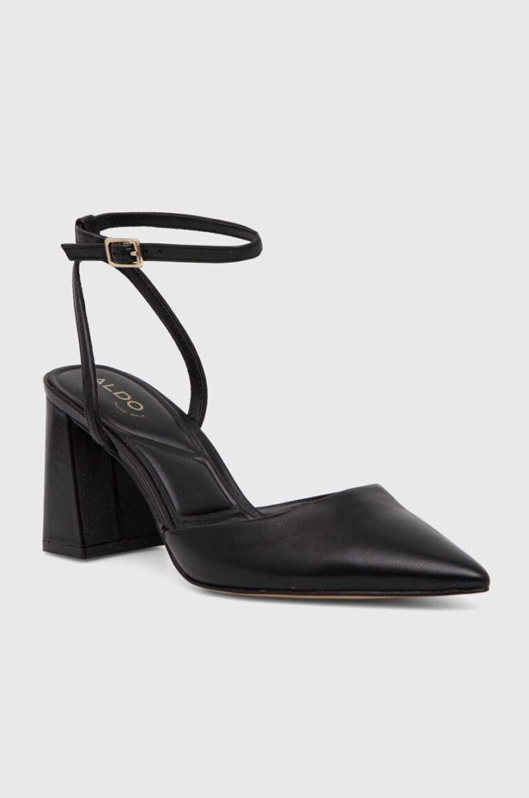 Aldo pantofi de piele Enerelia culoarea negru