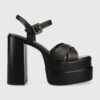 Aldo sandale de piele Gisell culoarea negru