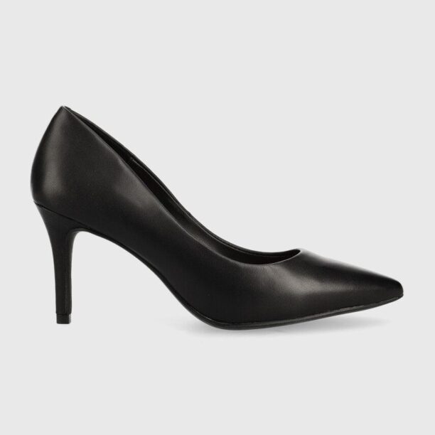 Aldo stilettos de piele culoarea negru