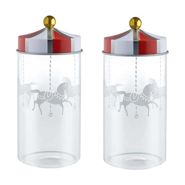 Alessi recipient cu capac Circus 2-pack