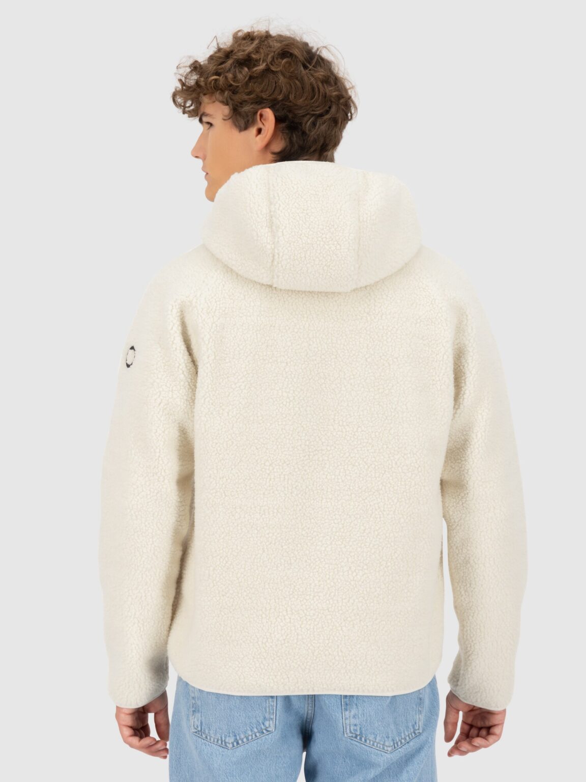 Cumpăra Alife and Kickin Jachetă  fleece 'Harald'  ecru / negru