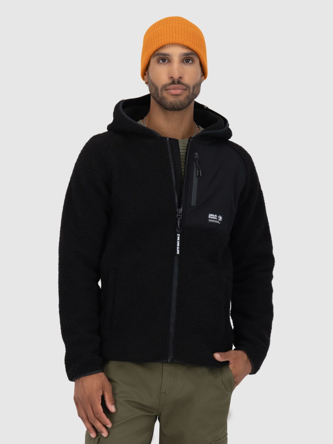 Alife and Kickin Jachetă  fleece 'Harald'  negru