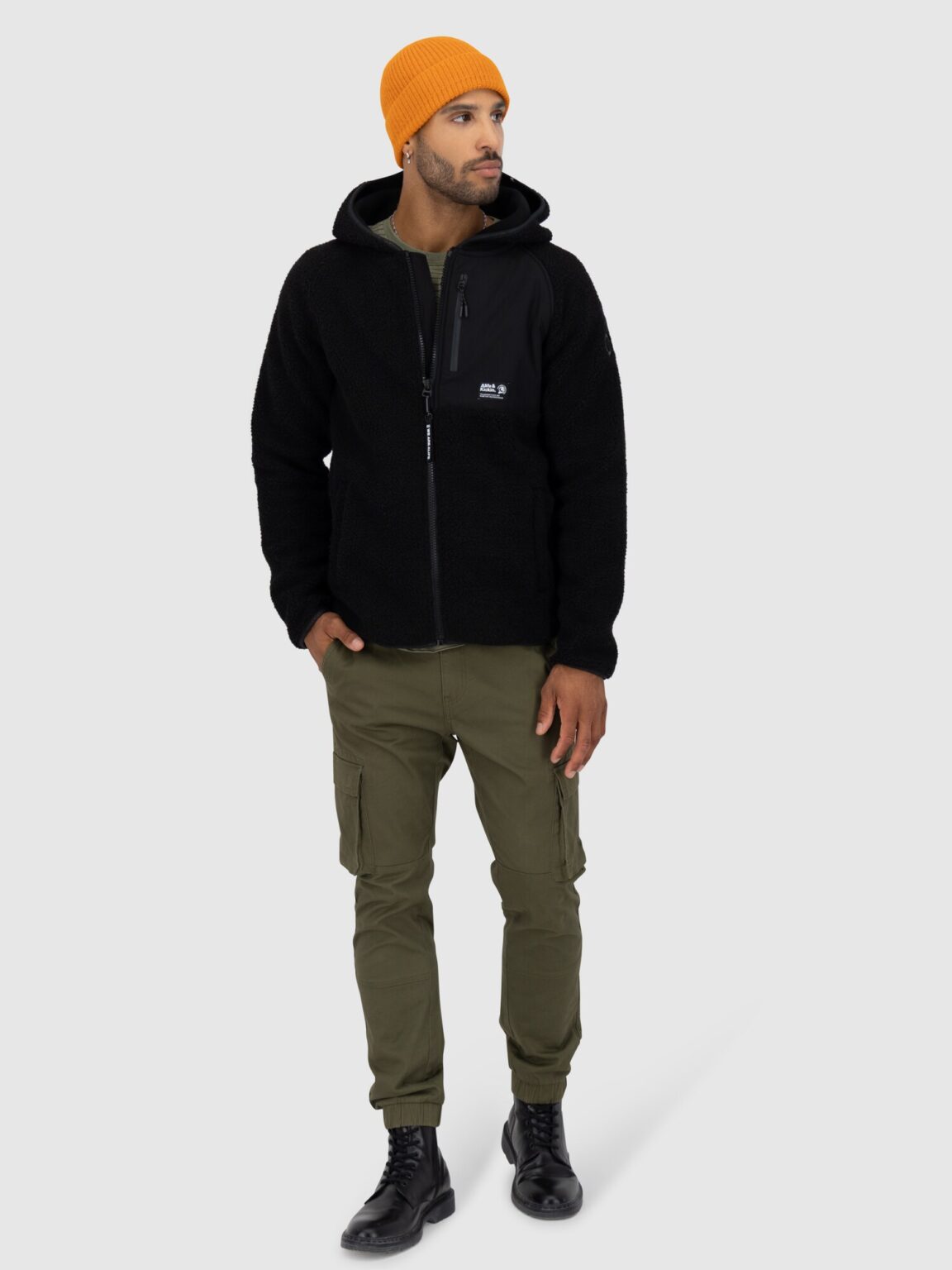 Preţ Alife and Kickin Jachetă  fleece 'Harald'  negru