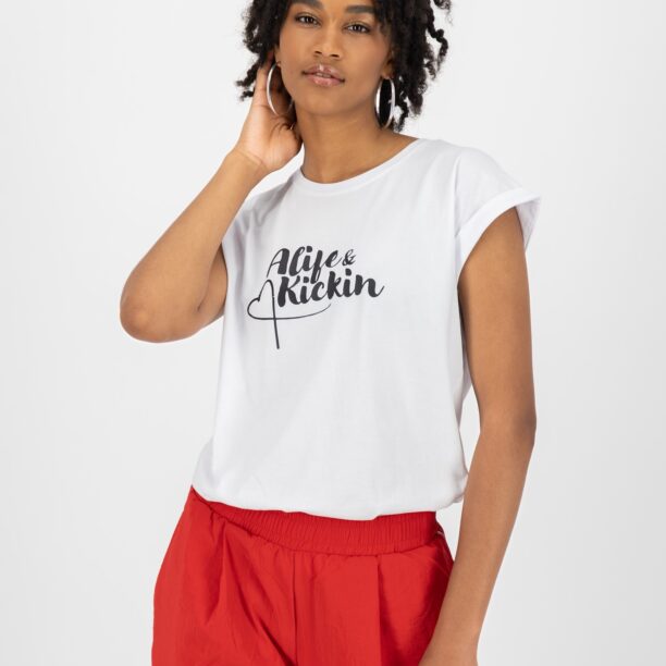 Alife and Kickin Tricou 'EnidAK'  negru / alb