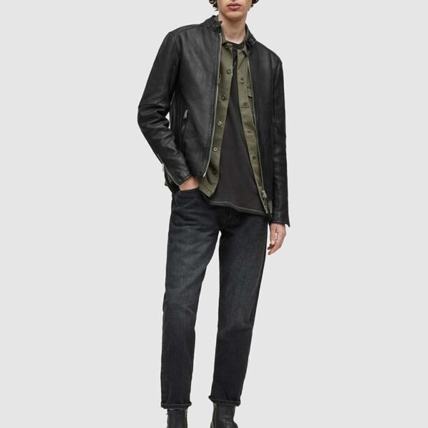 AllSaints - Geaca de piele Cora Jacket preţ