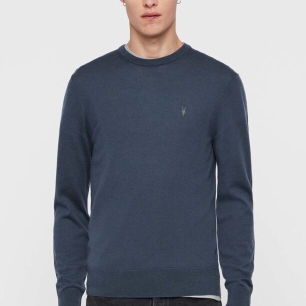 AllSaints - Pulover Mode Merino Crew preţ