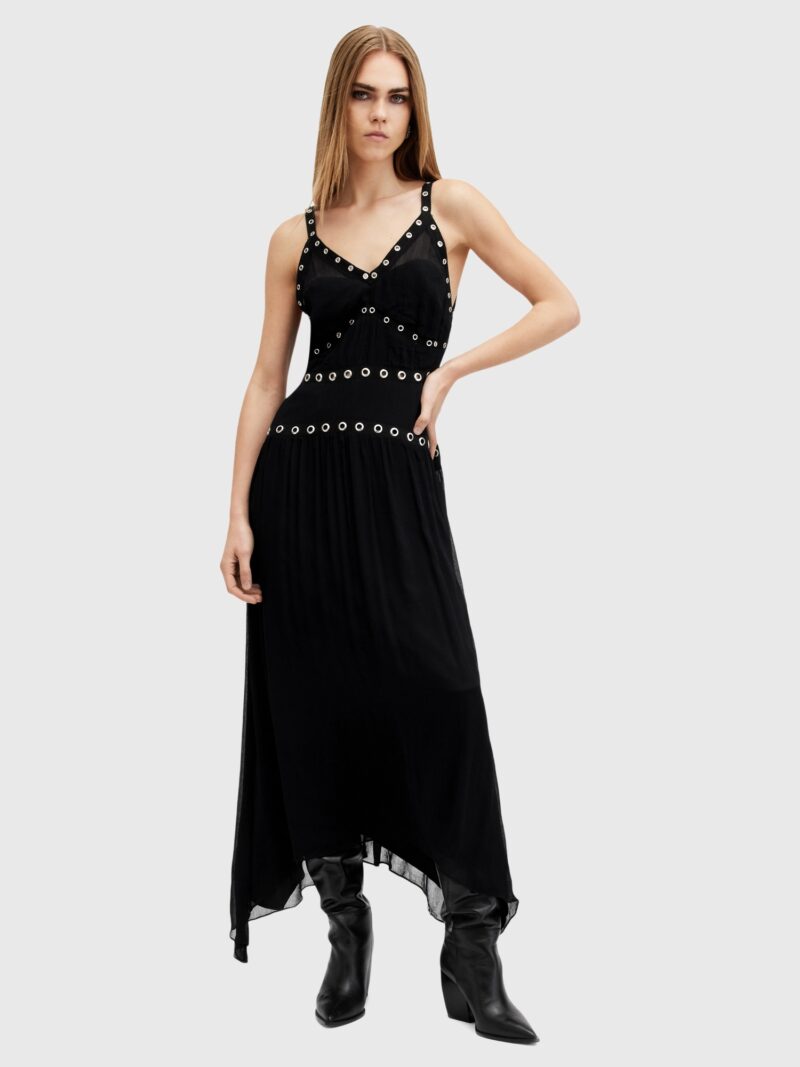 Cumpăra AllSaints Rochie de seară 'ZITA'  negru / argintiu