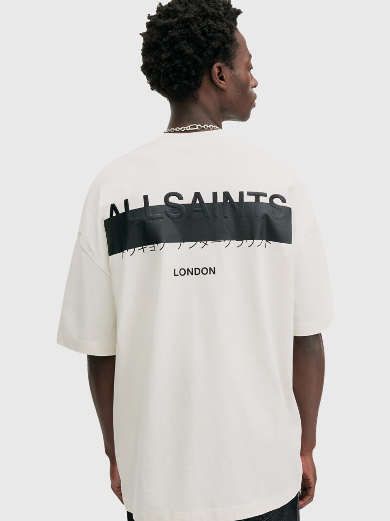 AllSaints Tricou 'REDACT'  negru / alb preţ