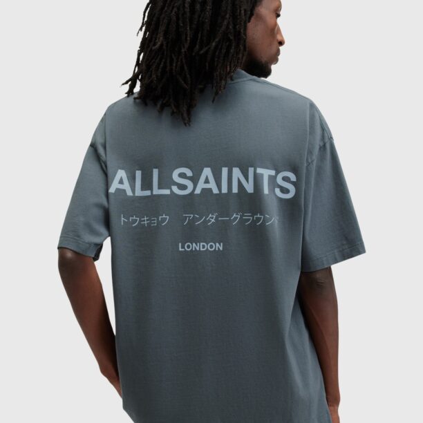 AllSaints Tricou 'Underground'  albastru porumbel / albastru deschis preţ