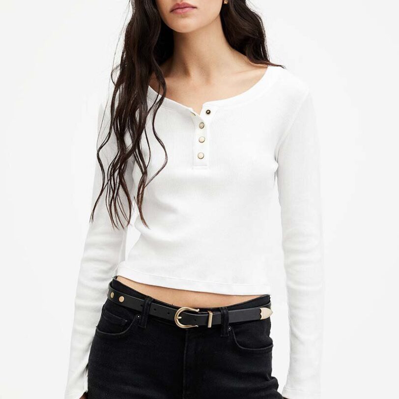 AllSaints bluza BENNY LS TEE femei